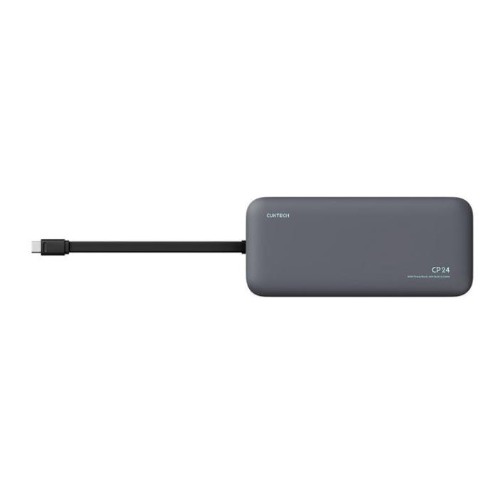 Cuktech - Cuktech Powerbank 20000 mAh 40W med Integrerad Kabel LPB200N - Grå