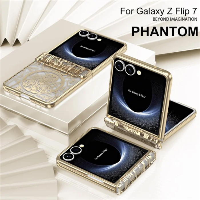 A-One Brand - Galaxy Z Flip 7 Mobilskal Mechanical Legend - Guld