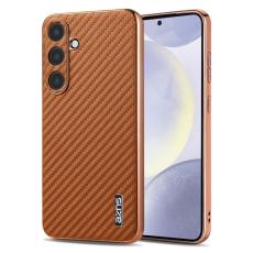 AZNS - AZNS Samsung Galaxy S25+ Fodral Electroplating PU+TPU - Brun
