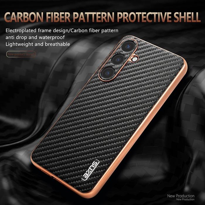 AZNS - AZNS Samsung Galaxy S25+ Fodral Electroplating PU+TPU - Svart