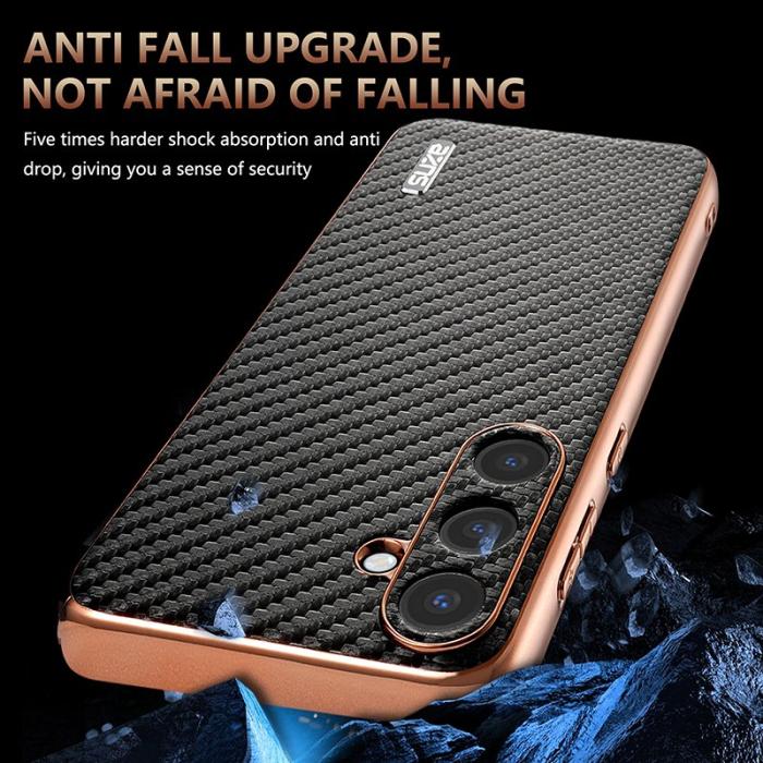 AZNS - AZNS Samsung Galaxy S25+ Fodral Electroplating PU+TPU - Svart
