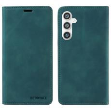 BETOPNICE - BETOPNICE 003 Pl&aring;nboksfodral f&ouml;r Samsung Galaxy S23 FE Konstl&auml;der - Gr&ouml;n