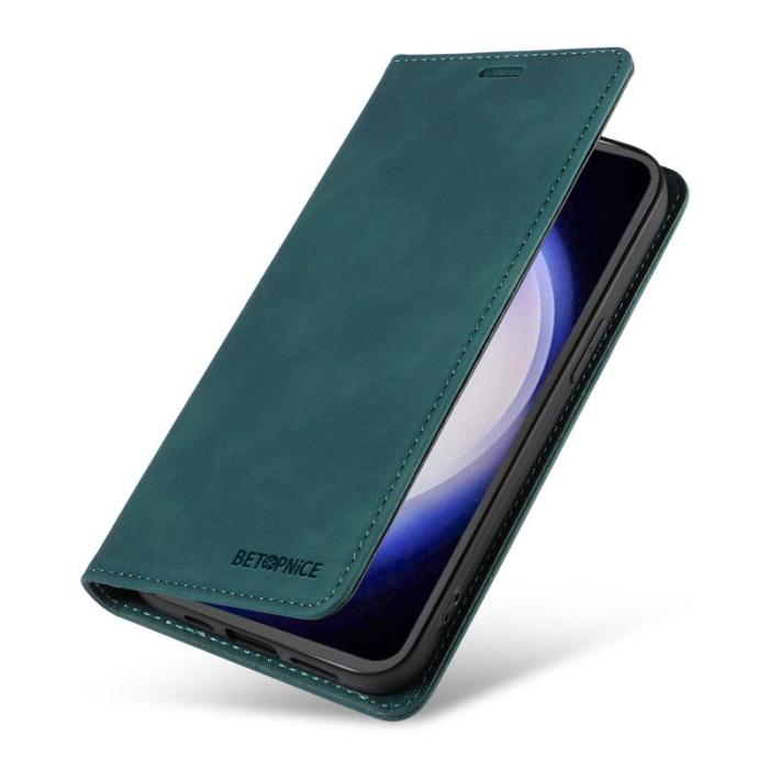 BETOPNICE - BETOPNICE 003 Plånboksfodral för Samsung Galaxy S23 FE Konstläder - Grön