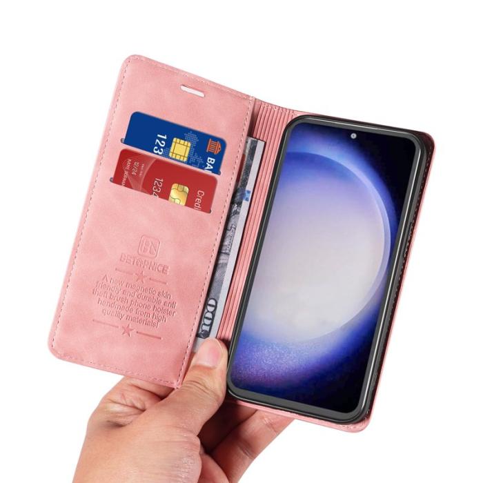 BETOPNICE - BETOPNICE 003 Plånboksfodral för Samsung Galaxy S23 FE Konstläder - Rosa