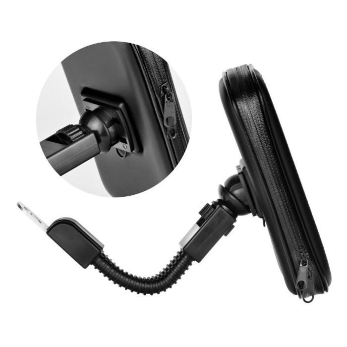 OEM - Mobilhållare för cykel/MC waterproof med zip (4,8 - 5,5)