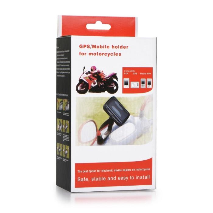 OEM - Mobilhållare för cykel/MC waterproof med zip (4,8 - 5,5)