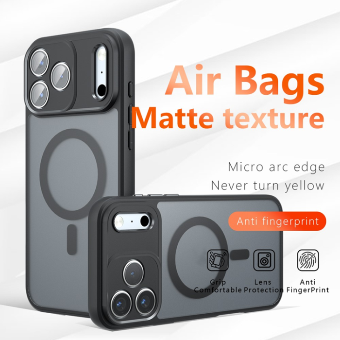 A-One Brand - iPhone 17 Pro Mobilskal MagSafe TPU+PC Matte - Svart