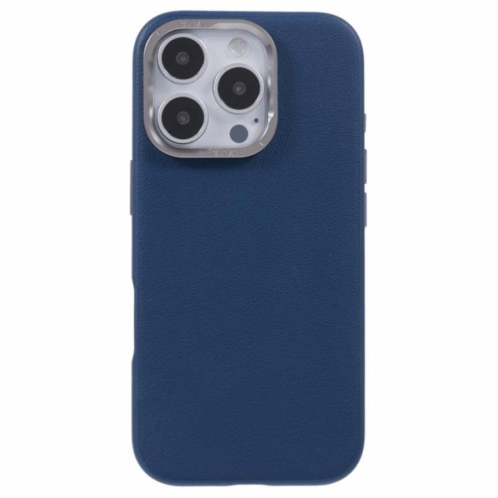 X-Level - X-LEVEL Mobilskal till iPhone 16 Pro PU Läder + PC Blå