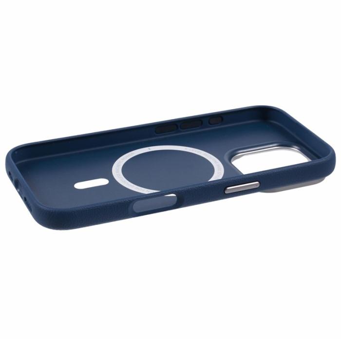 X-Level - X-LEVEL Mobilskal till iPhone 16 Pro PU Läder + PC Blå