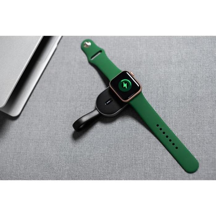 Forcell - Forcell Mini Powerbank för Apple Watch 1200 mAh 2.5W F-Energy - Svart