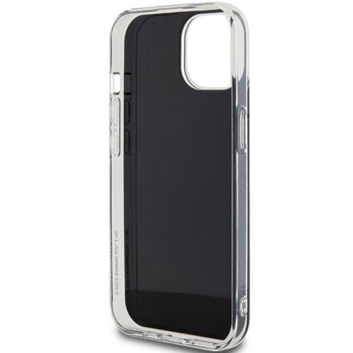 Hello Kitty - Hello Kitty iPhone 15 Mobilskal Hello Kitty IML Kitty Face - Svart