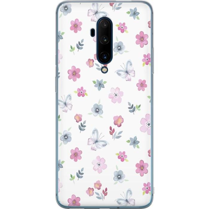iSecrets - Mobilskal till OnePlus 7T Pro med Blommor och fjärillar