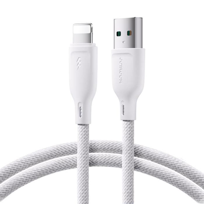 Joyroom - Joyroom USB-A till Lightning kabel Multi-Color 3A 1m - Vit