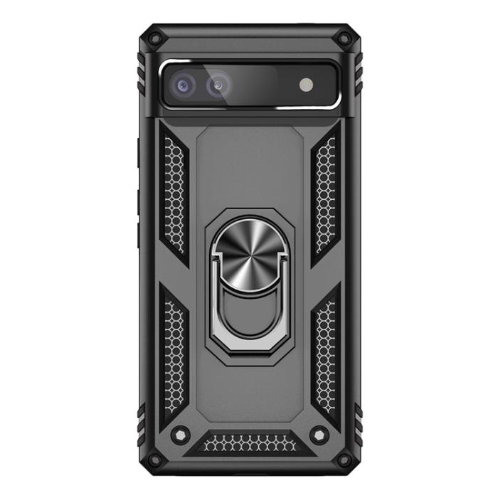 A-One Brand - Google Pixel 6a Skal Ringhållare Kickstand - Svart