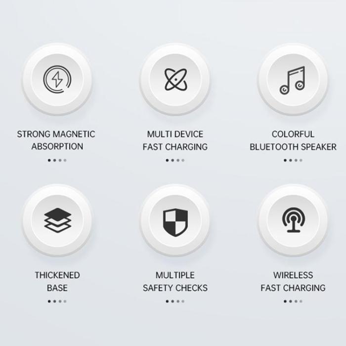 A-One Brand - Qi2.2 Magnetisk Trådlös Laddare 25W iPhone/Apple Watch/AirPods - Svart