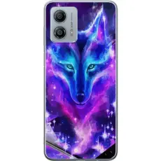 Gustaf - Mobilskal till Motorola Moto G53 med Neon Varg
