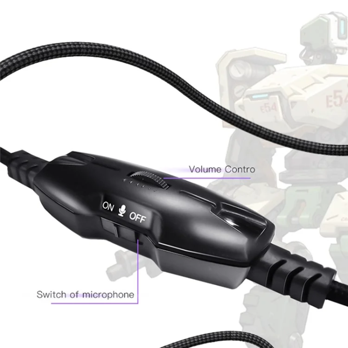 Yesido - YESIDO Over-Ear Hörlurar med Mikrofon EK01 Stereo Gaming - Svart