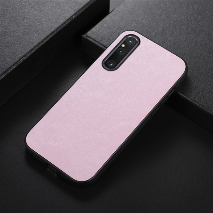 A-One Brand - Sony Xperia 1 V Mobilskal Cowhide Texture - Rosa