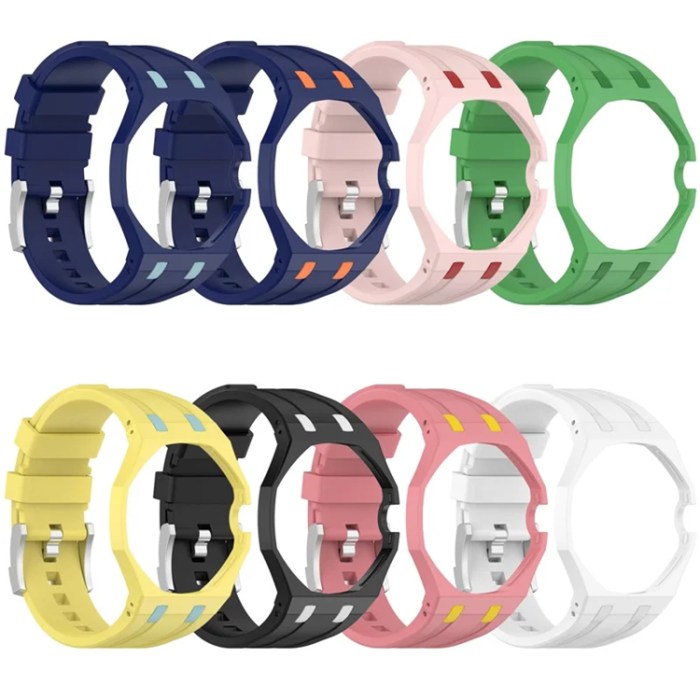 A-One Brand - Swatch Royal Pop Silikonarmband med Integrerat Skyddsskal - Grön