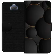 Gustaf - Pl&aring;nboksfodral till Sony Xperia 10 med Lyxig Cirklar