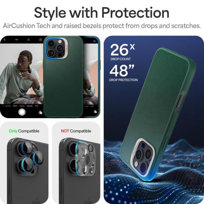 Spigen - Spigen iPhone 16 Pro Max Mobilskal MagSafe Cyrill Kajuk - Frost Grön