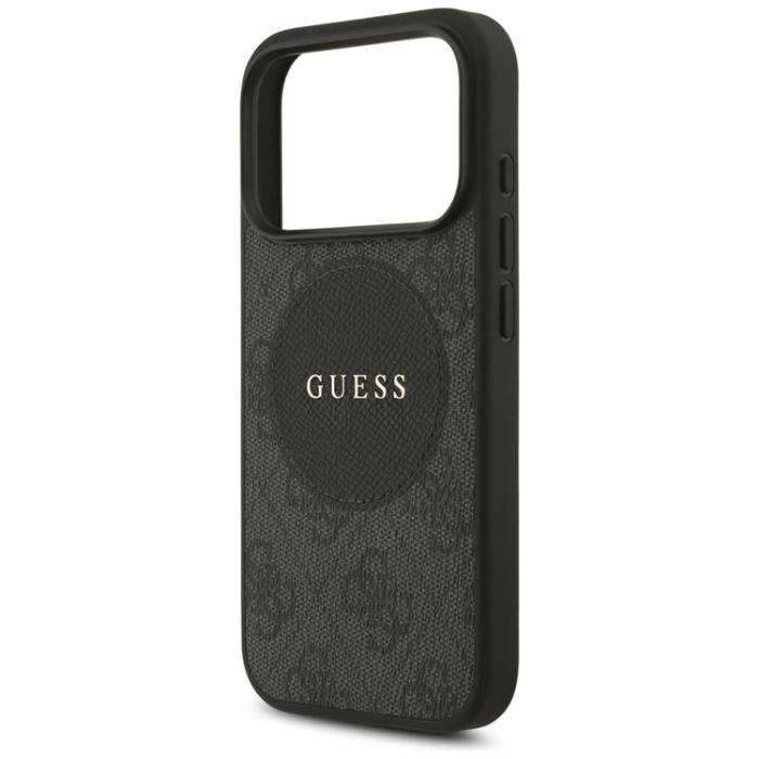 Guess - Guess iPhone 17 Pro Mobilskal MagSafe 4G Circle Classic Logo - Svart