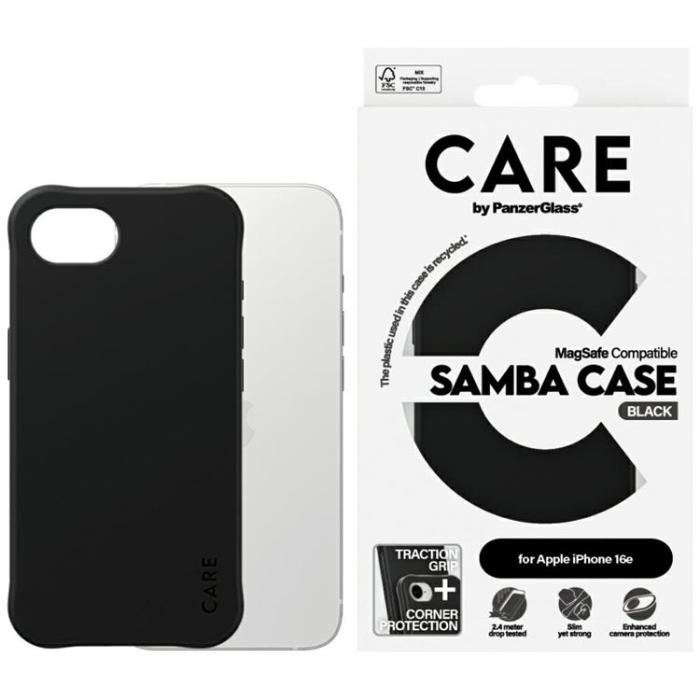 PanzerGlass - CARE iPhone 16e Mobilskal MagSafe Fashion - Svart