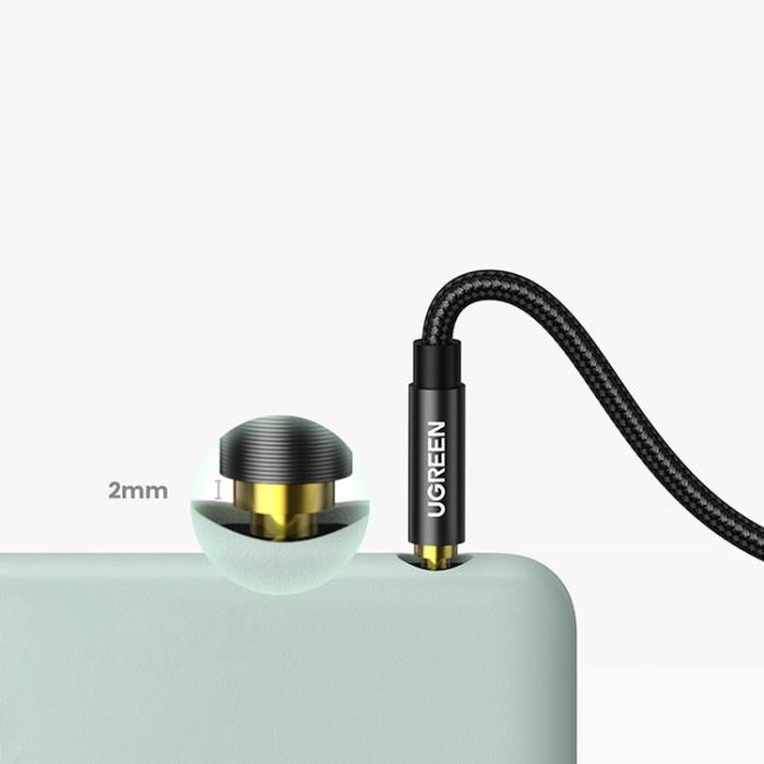 Ugreen - Ugreen Ljudkabel 2 x minijack 3.5 mm 0.5 m - Blå