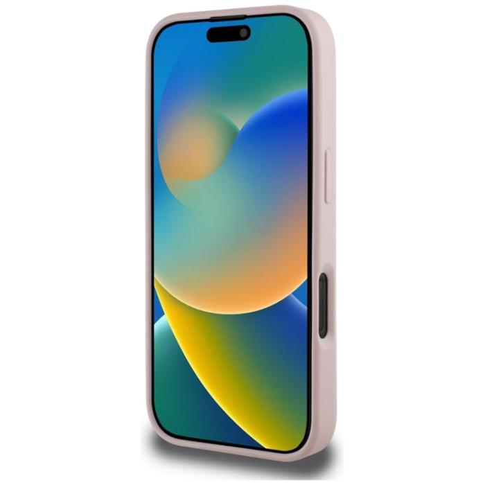 Guess - Guess iPhone 16 Pro Max Mobilskal Hot Stamp 4G Triangle Logo - Rosa