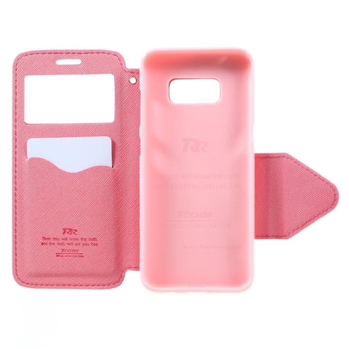 UTGATT4 - Roar Korea Plånboksfodral till Samsung Galaxy S8 - Magenta