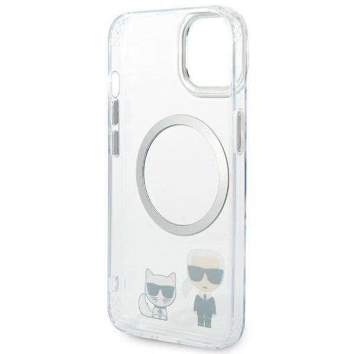 KARL LAGERFELD - Karl Lagerfeld iPhone 14 Plus Skal Magsafe Karl & Choupette Aluminum