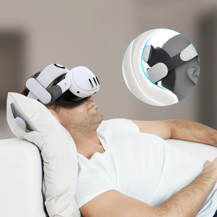 BoboVR - BoboVR Avlastningsrem för Meta Quest 3 VR-glasögon + B100 Externt Batteri