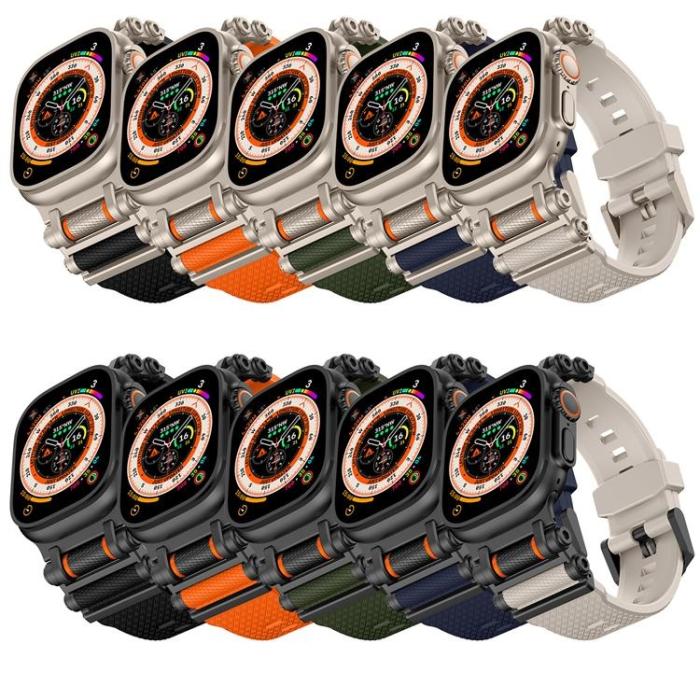 Boom of Sweden - Apple Watch Ultra (49mm) Armband Rotation Axis Silikon - Starlight