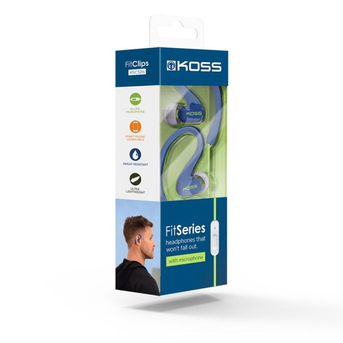 UTGATT - Koss Hörlur KSC32i In-Ear Mic - Blå