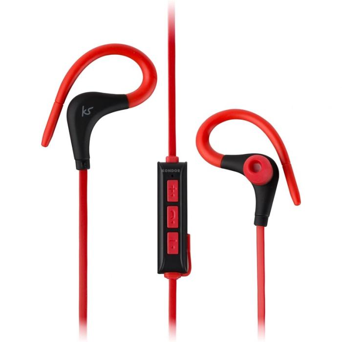 Kitsound - Kitsound Hörlur Race In-Ear Trådlös Mic - Röd