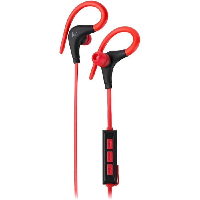 Kitsound - Kitsound Hörlur Race In-Ear Trådlös Mic - Röd