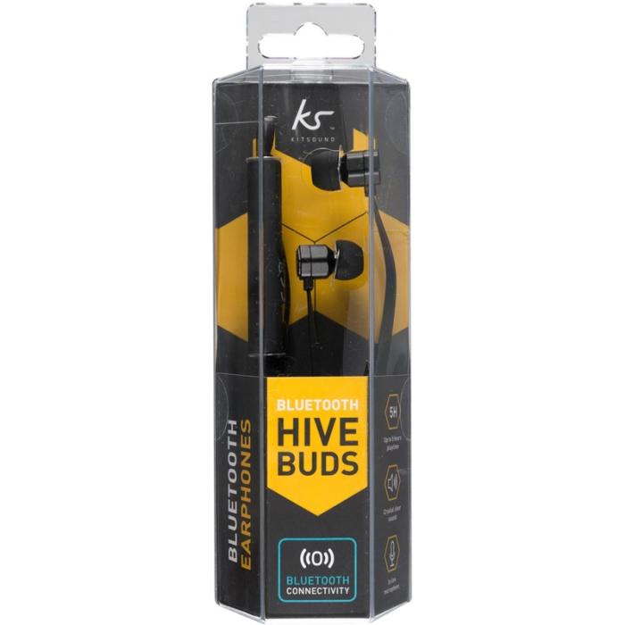 Kitsound - KITSOUND Hörlur Hive In-Ear Trådlös Mic - Svart