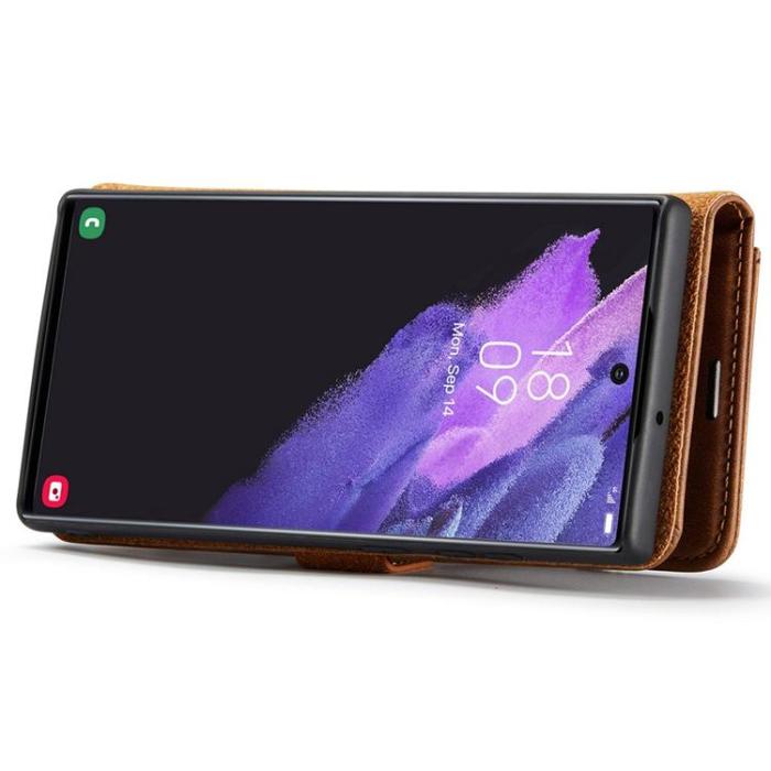 DG.MING - DG.MING 2In1 Detachable Fodral Galaxy S22 Ultra - Brun