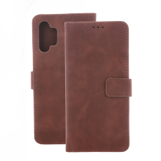 OEM - Xiaomi Redmi Note 14 4G Plånboksfodral Smart Velvet - Brun