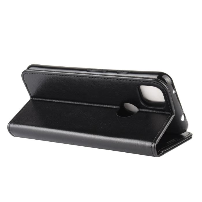 OEM - Leather plånboksfodral till Google Pixel 4A - Svart