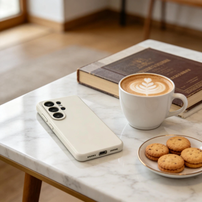 Tech-Protect - Tech-Protect Mobilskal För Galaxy S26 Ultra Magsafe Silikon - Cosmic Latte