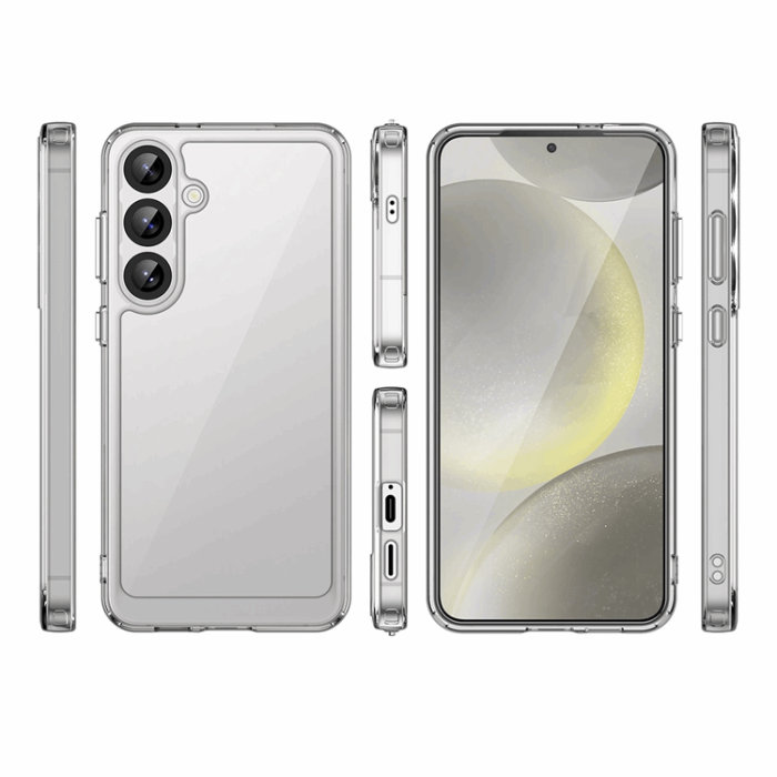OEM - Galaxy S25 Plus Mobilskal Outer Space med Ram - Clear