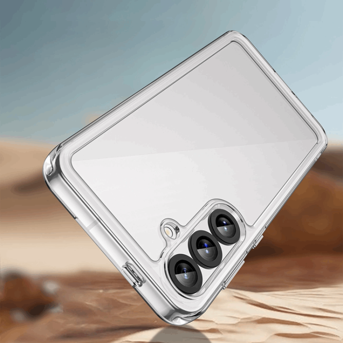 OEM - Galaxy S25 Mobilskal Outer Space med Ram - Transparent