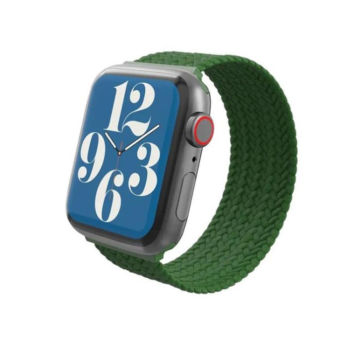 GEAR - Gear4 Apple Watch (41/40/38mm) Armband Braided Medium - Skogsgrön