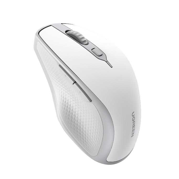 Ugreen Ergonomisk Trådlös Mus Bluetooth 2.4 GHz - Vit | 264 | AlltMobil