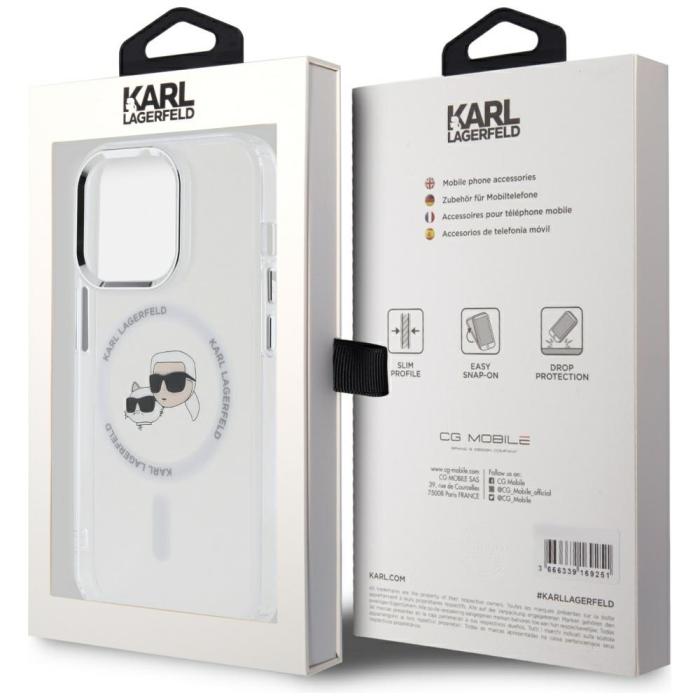 KARL LAGERFELD - Karl Lagerfeld Mobilskal till iPhone 14 Pro MagSafe Karl & Choupette