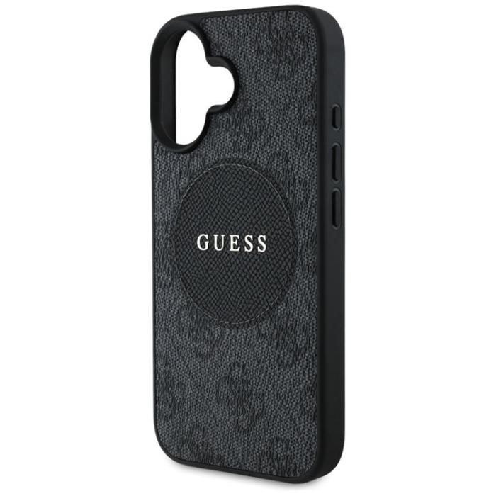 Guess - Guess iPhone 16 Mobilskal MagSafe 4G Circle - Svart