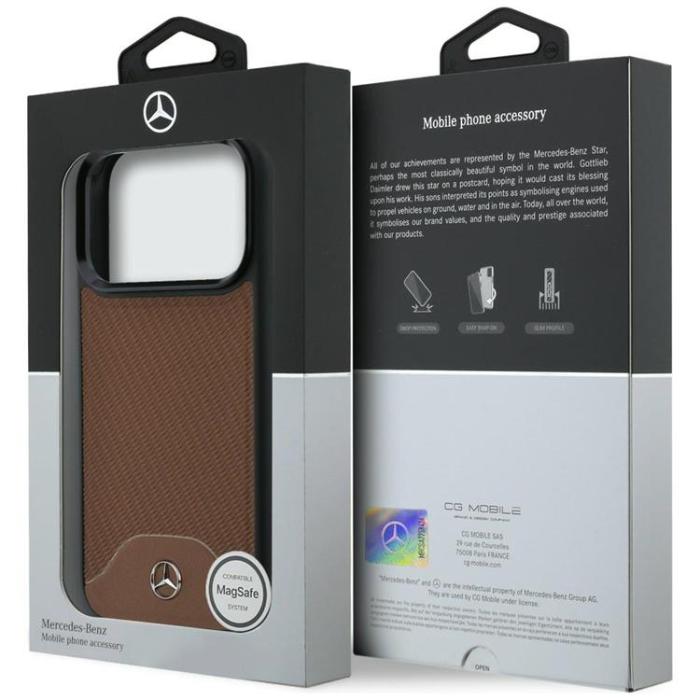 Mercedes - Mercedes Mobilskal För iPhone 17 Pro Max MagSafe Wood Effect - Kamel