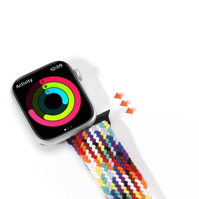 UTGATT1 - Dux Ducis Apple Watch 4/5/6/7/8/SE (41/40/38mm) Armband Rainbow Braided