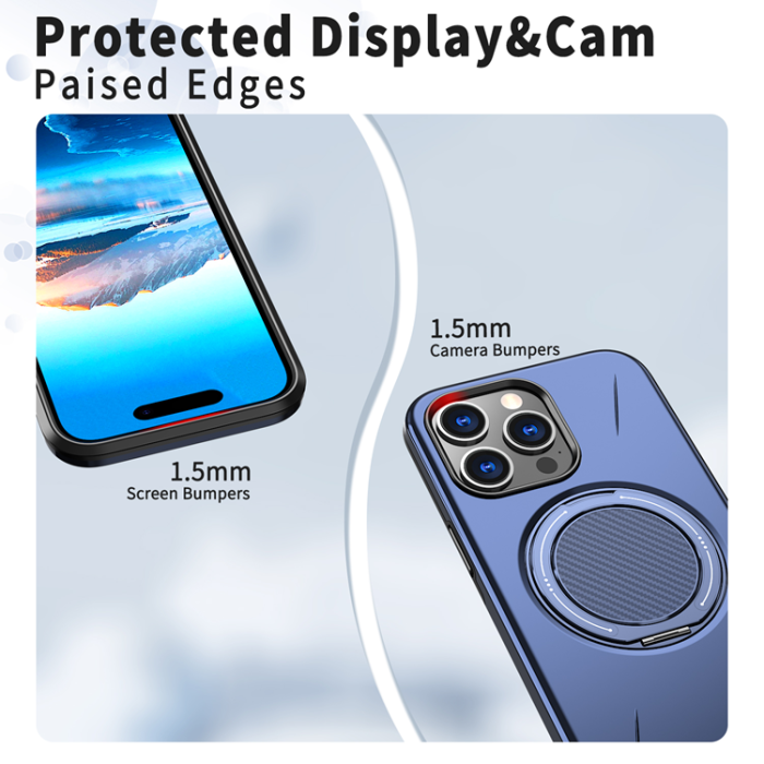 A-One Brand - iPhone 15 Pro Mobilskal MagSafe Rotating Kickstand TPU + PC